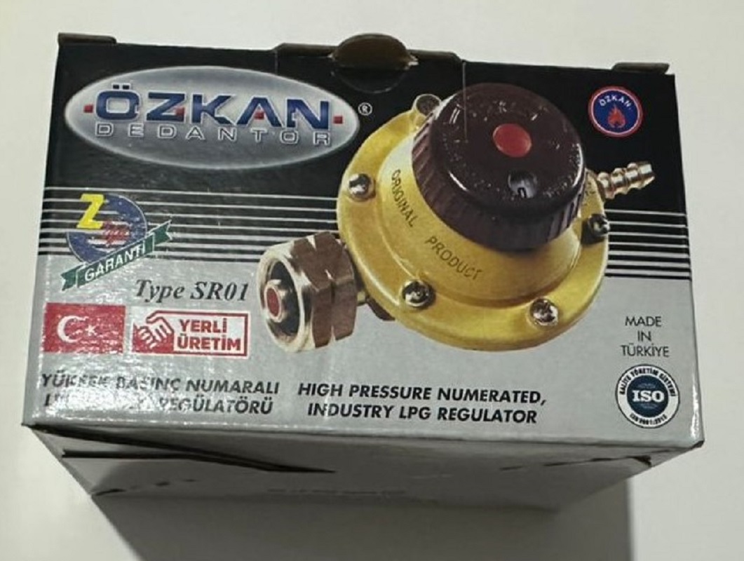 LPG Tüp Gaz Dedantörü (Vanalı, Numaralı Sanayi Tipi, Marka Özkan) (5 Adet)